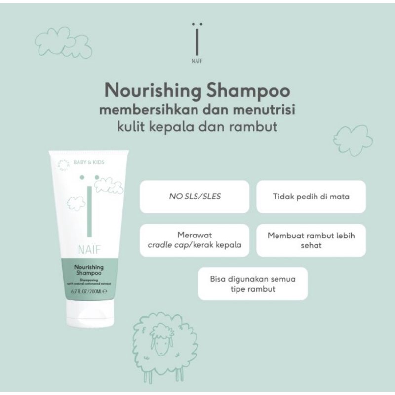 Naif Baby Nourishing Shampoo 200 ml/Shampoo Bayi