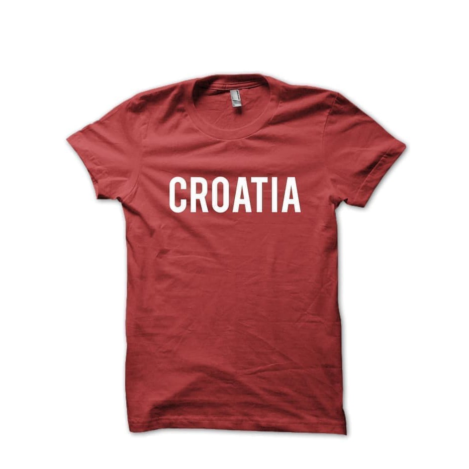 Kaos Tshirt Baju Combed 30S Distro Croatia Kroasia Home World Cup 2018