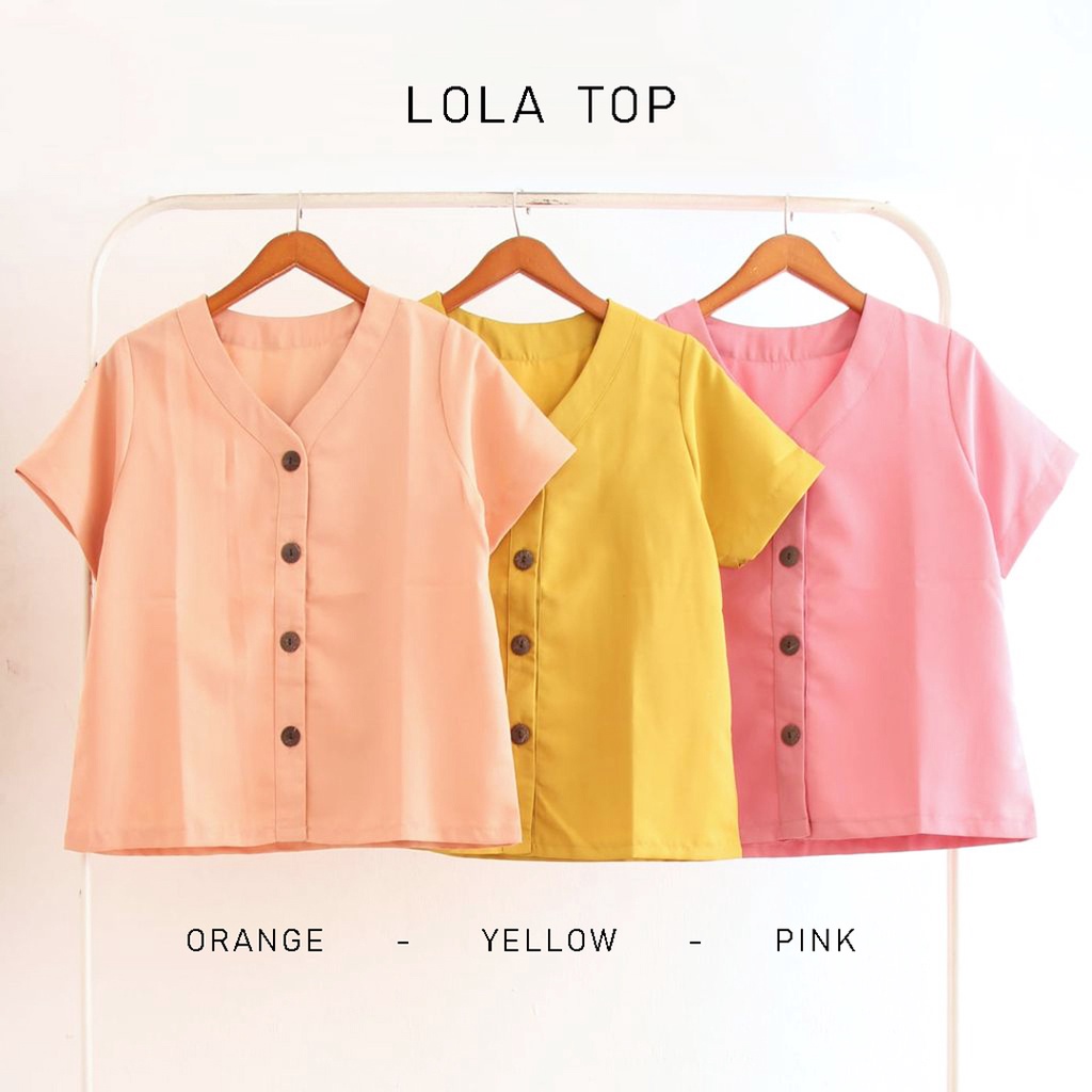 LOLA TOP  STANDAR  / JUMBO - Atasan Wanita Blouse Wanita