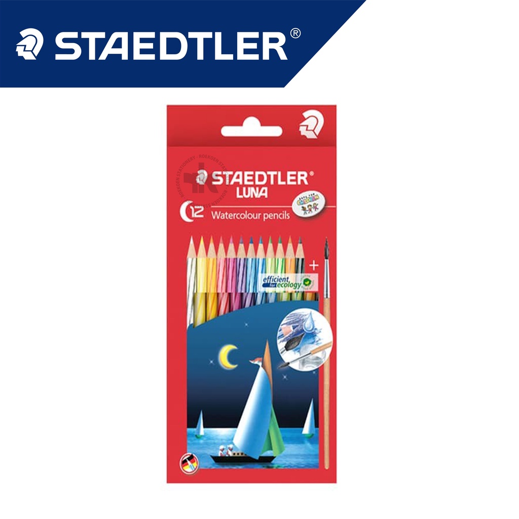 

Staedtler Luna Aquarell Pensil Warna 12 Panjang Watercolour 13710C12 (Cover Kapal Segitiga)