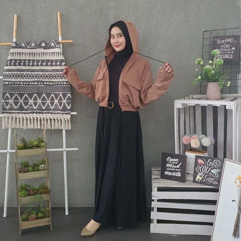 Zarra Sweater Hoodie Crop Wanita Oversize Size M.L.Xl | Crop Hoodie Wanita Korea | Sweater Hoodie Crop Korean Style