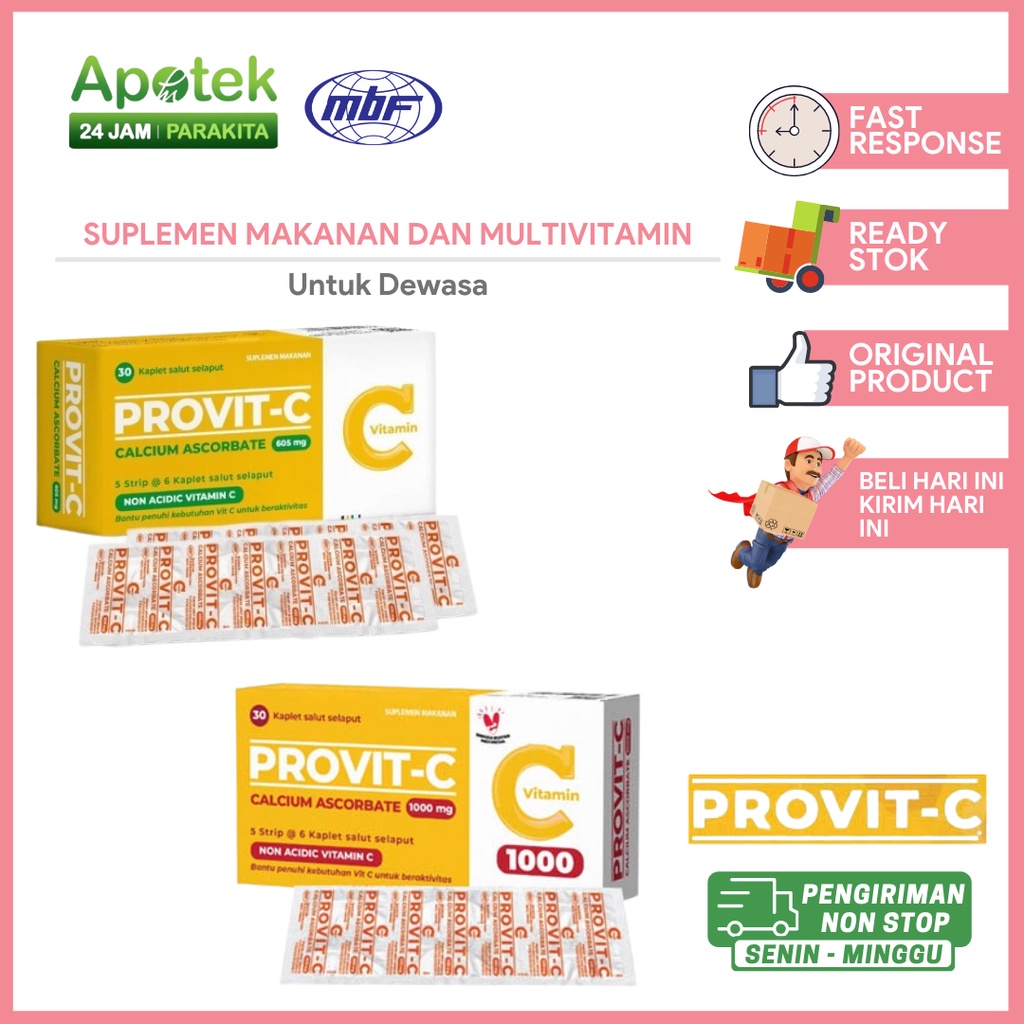 Provit C Kalsium Vitamin C 605mg/1000mg