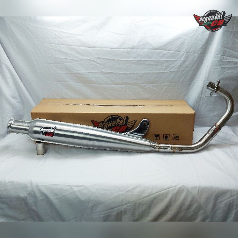 knalpot CORBI FULL STAINLESS LEHER BENDING original begundalCB racing