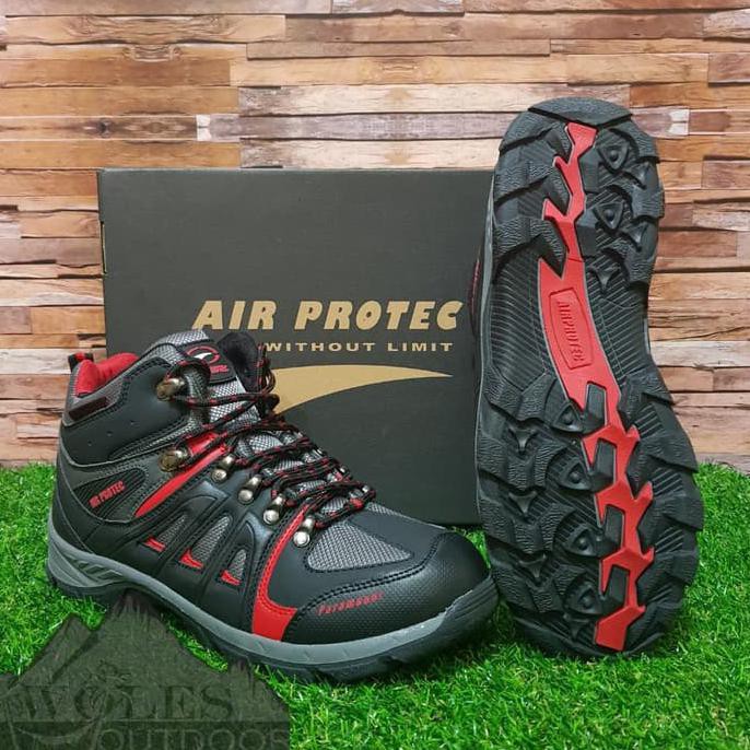 Bestseller.. Sepatu Gunung / Sepatu Hiking Air Protec Paramount Red Waterproof
