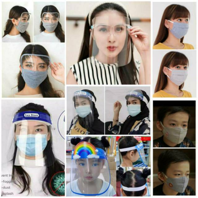 ⚡CLEARANCE SALE ❤ IMPORT ❤ TRANSPARENT FACE SHIELD GLASSES / KACAMATA MIKA PELINDUNG DIRI