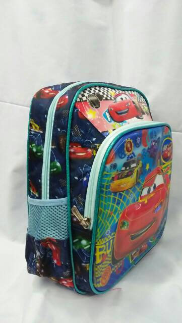 tas cars anak lampu