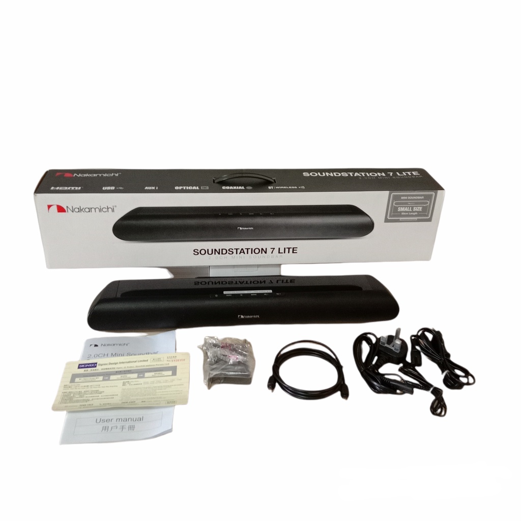 Nakamichi Soundstation 7 LITE Audio Speaker Wireless Bluetooth Black