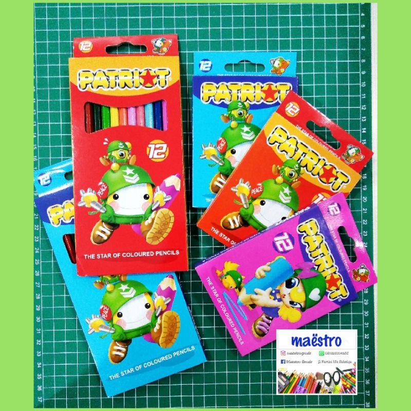 

Pensil Warna Patriot / Pewarna Patriot / Pensil Warna 12 Color