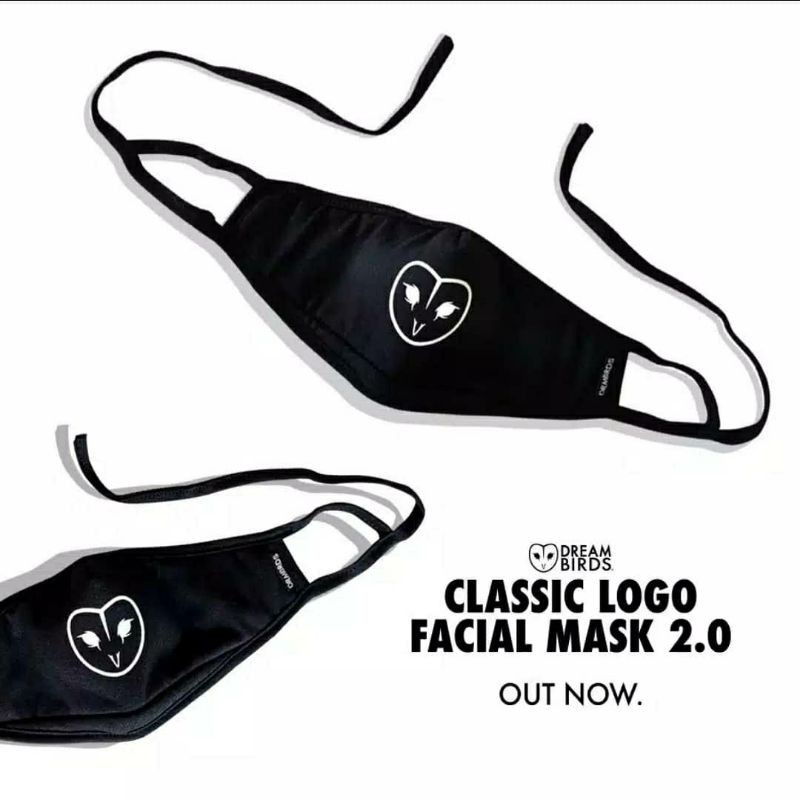 DREAMBIRDS CLASSIC LOGO FACIAL MASK 2.0 ORIGINAL + Bonus Sticker Dreambirds Keren