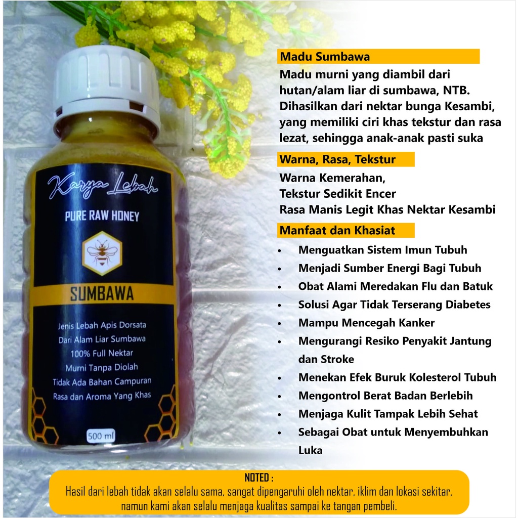 

Sumbawa Pure Raw Honey by Karya Lebah