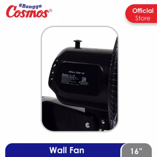 Kipas dinding COSMOS wall fan 16 inci black edition - 16 WFO WFG