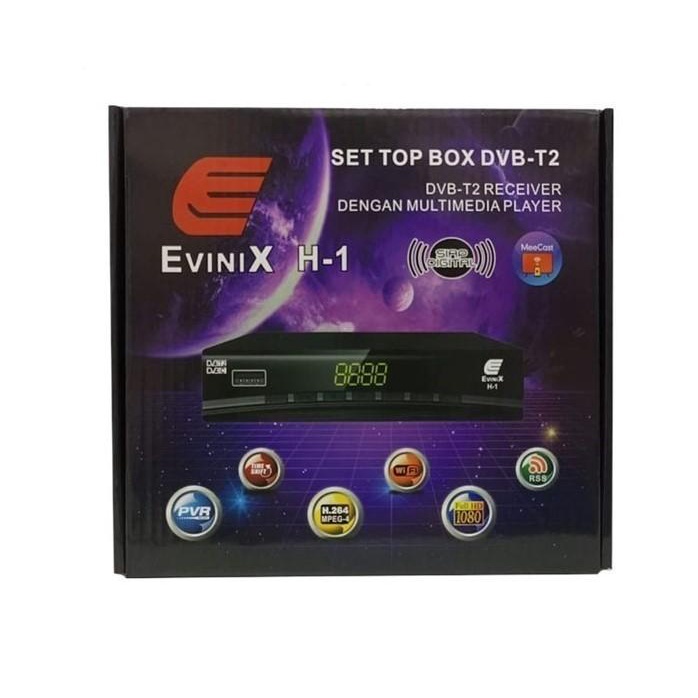 Set Top Box Tv Digital Dvbt2 Evinix H1 Gratis Hdmi