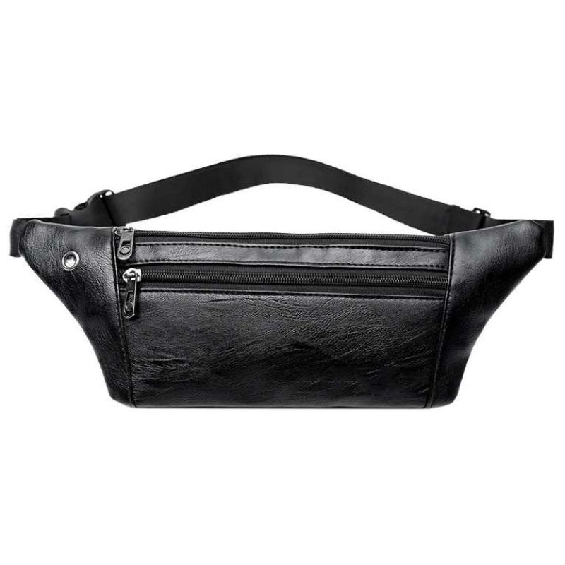 Rhodey Tas Pinggang Selempang Pria Waistbag Bahan Kulit