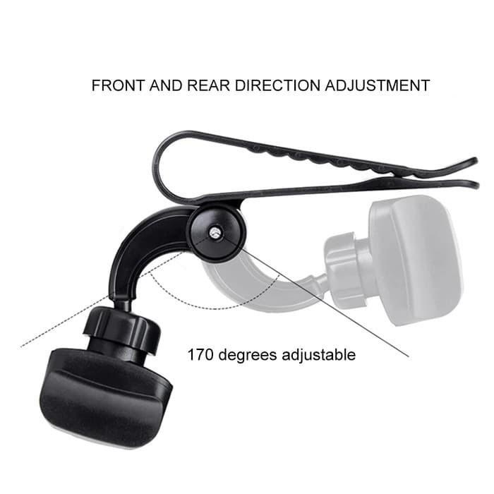 Car Holder Mobil Sun Visor Phone Pegangan HP GPS Jepit Sunvisor Mobil