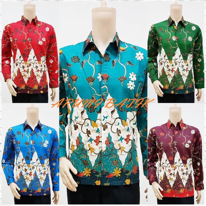 Sarimbit Batik Couple Terkini Asmiranda Etnik Warna Merah Tosca Ungu Biru Kuning BATIK MODERN B4Y6