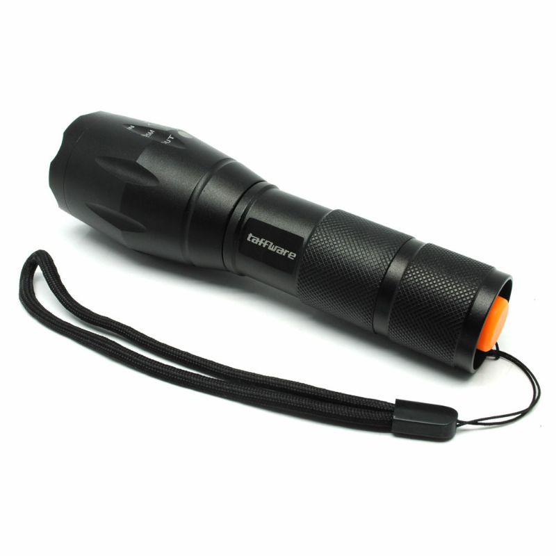 TaffLED Senter LED Cree XM-L T6 2000 Lumens - E17 - Black