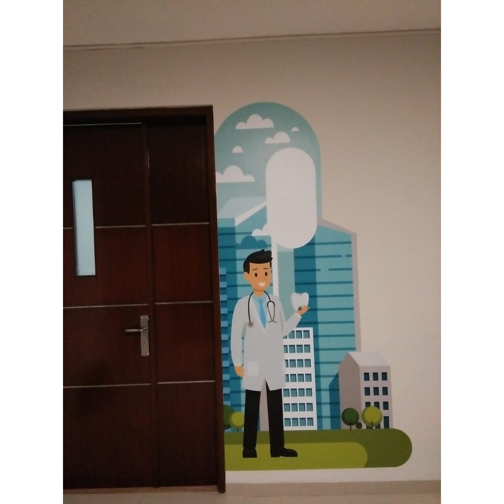 Jual Puswall - Stiker Dinding / Wallsticker Hospital Motive 5 ...