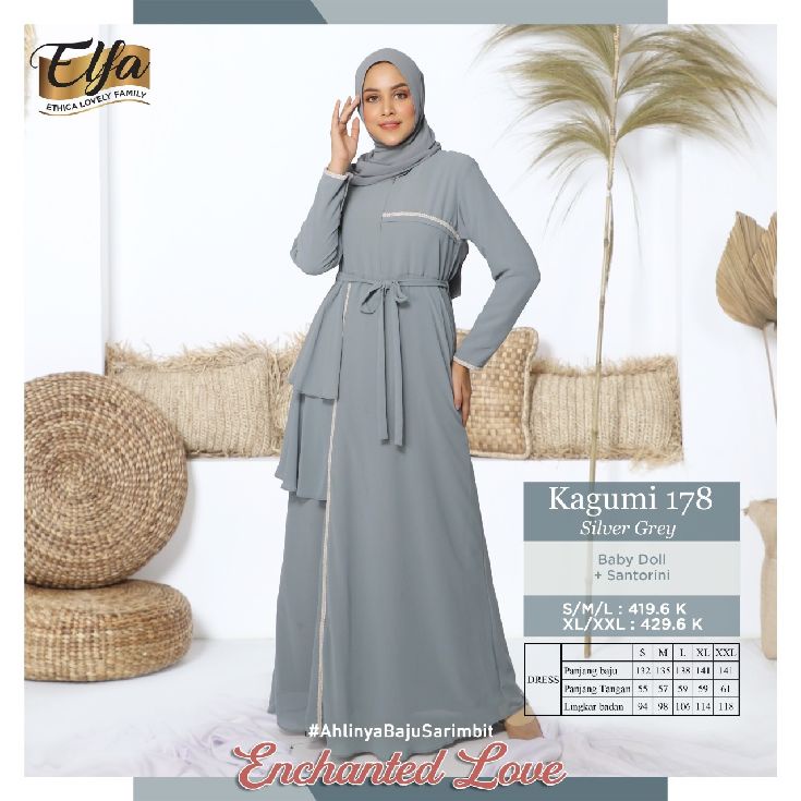 GAMIS TERBARU 2021 ETHICA KAGUMI 178 SILVER GREY