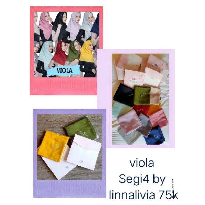 Viola segi empat by LinaLivia Hijab