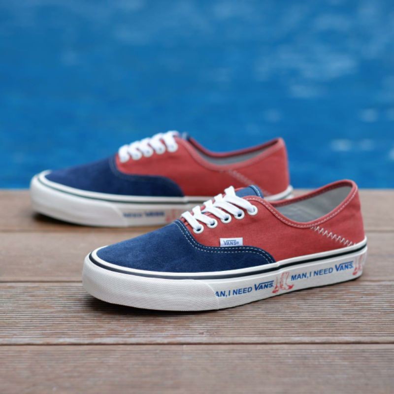 VANS AUTHENTIC SF TWO TONE DRESS BLUE BURNT BRICK