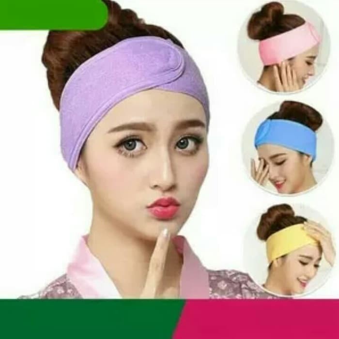 Bandana Bando Mandi Facial Headband Creambath Masker Wajah Skin care