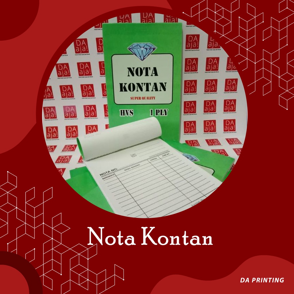 

[DA PRINTING] Nota Kontan HVS kecil 1 Ply/ Nota Olshop/ Nota Kontan Harga Terjangkau