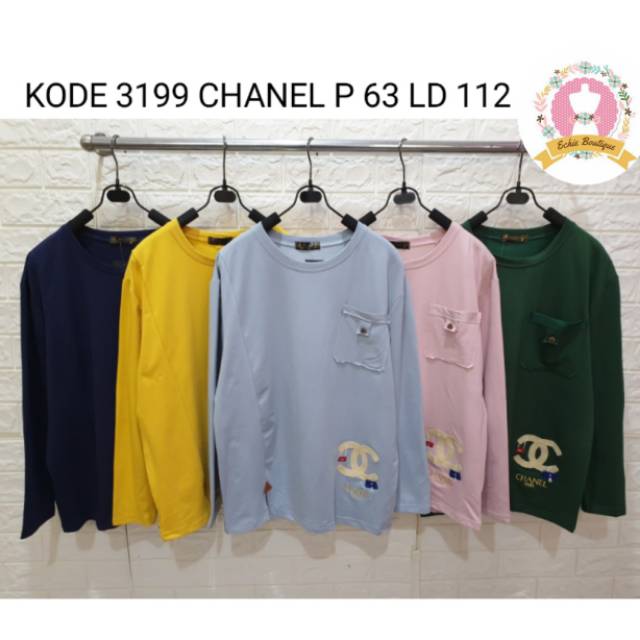 ATASAN KAOS CHANEL IMPORT WANITA |Kode:Ds023