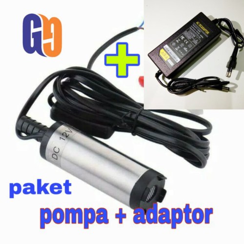 

TERMURAH pompa celup mini pompa diesel plus adaptor 5A Berkualitas