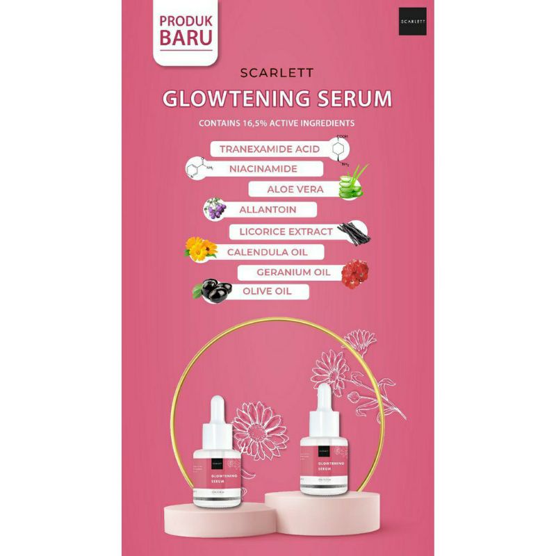 READY STOK Scarlett GLOWTENING SERUM