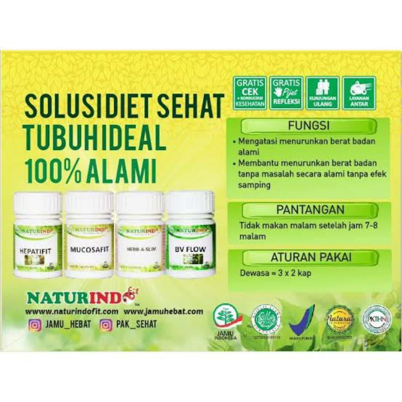 

Naturindo Jamu Herbal Diet Sehat Alami