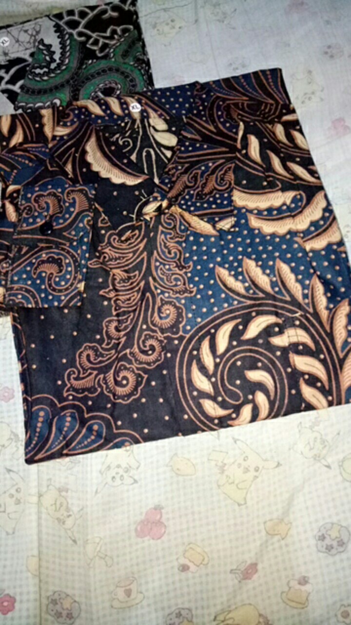 Batik Pria Lengan Panjang Katun Halus Termurah // Kemeja Batik Asli Pekalongan Bisa Cod