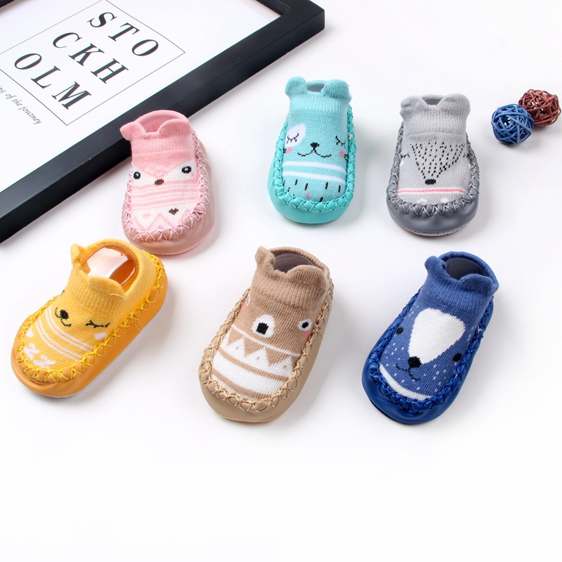 Kaos Kaki Sepatu Bayi Bahan Kaos Kaki Animal Anti Slip / Sepatu Bayi Prewalker / Kaos Kaki Bayi (B91-92-93-94)