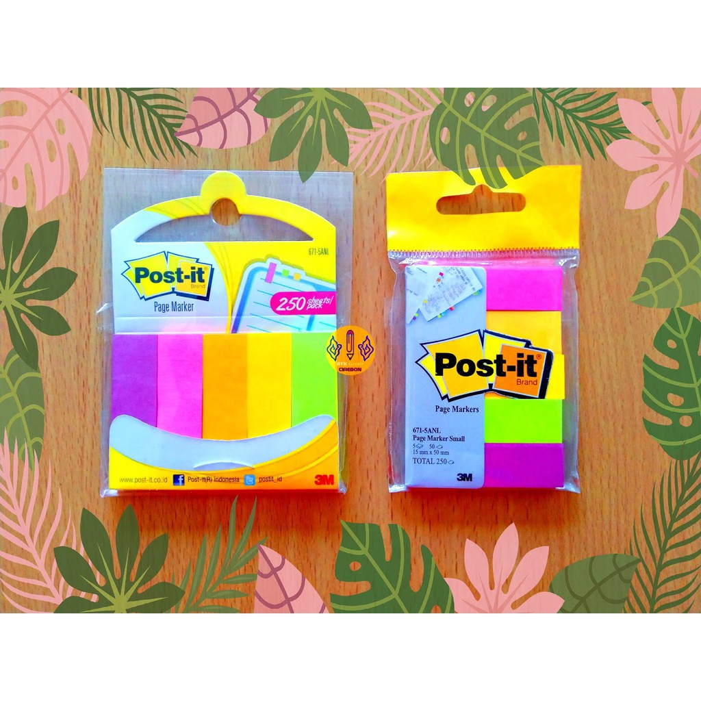 

Kertas Memo 3M 671-5ANL Post It Page Marker 250L