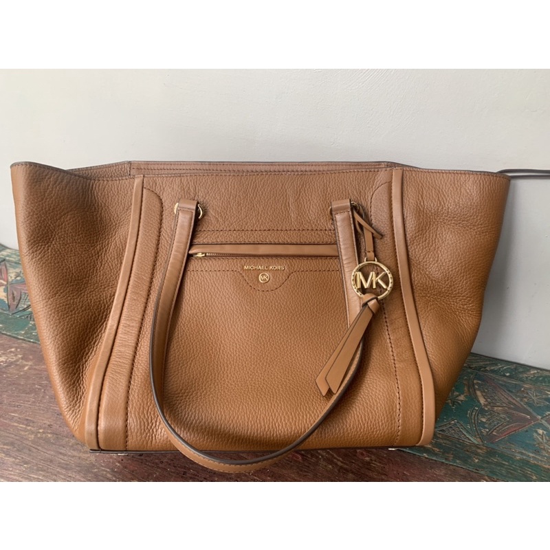 preloved michael kors Mk carine medium leather tote bag