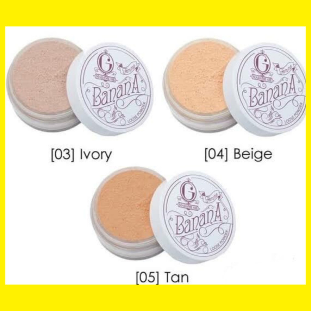 madame gie banana loose powder - bedak tabur madame gie