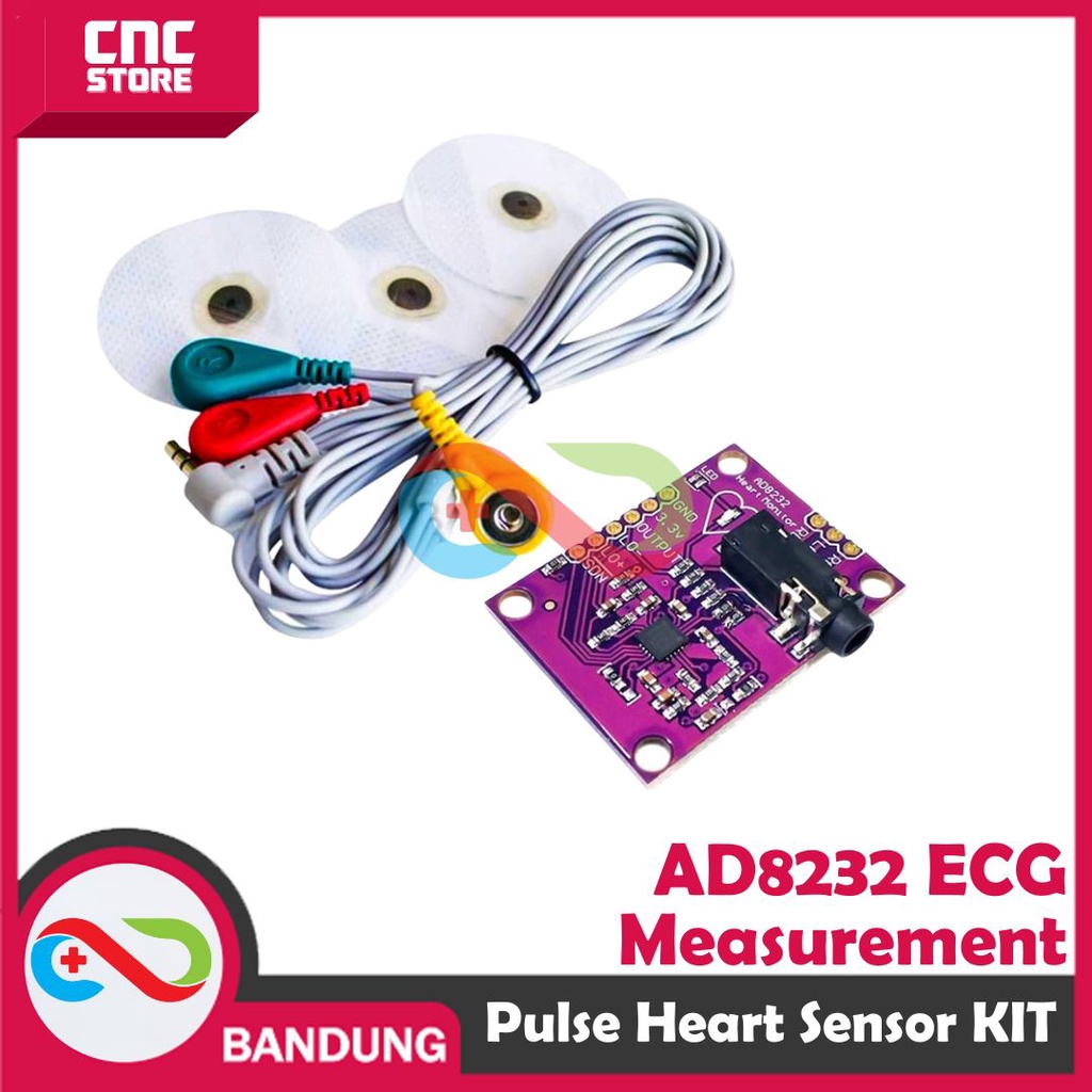 AD8232 ECG MEASUREMENT PULSE HEART SENSOR MODULE KIT