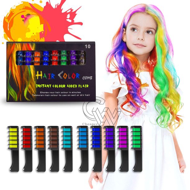 Cheaper-6pcs -Sisir pewarna Rambut Pewarna Rambut Hair Color Instant / Chalk Comb Pewarna Non Permanent