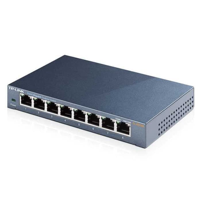 TP-Link TL-SG108 8-port Desktop Gigabit Switch, Steel Case