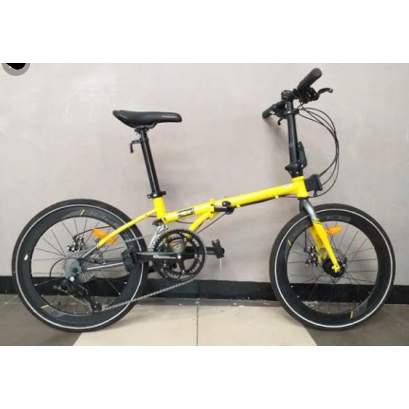 COD - Sepeda Lipat Element Nicks 22" 451 Yellow New 2020