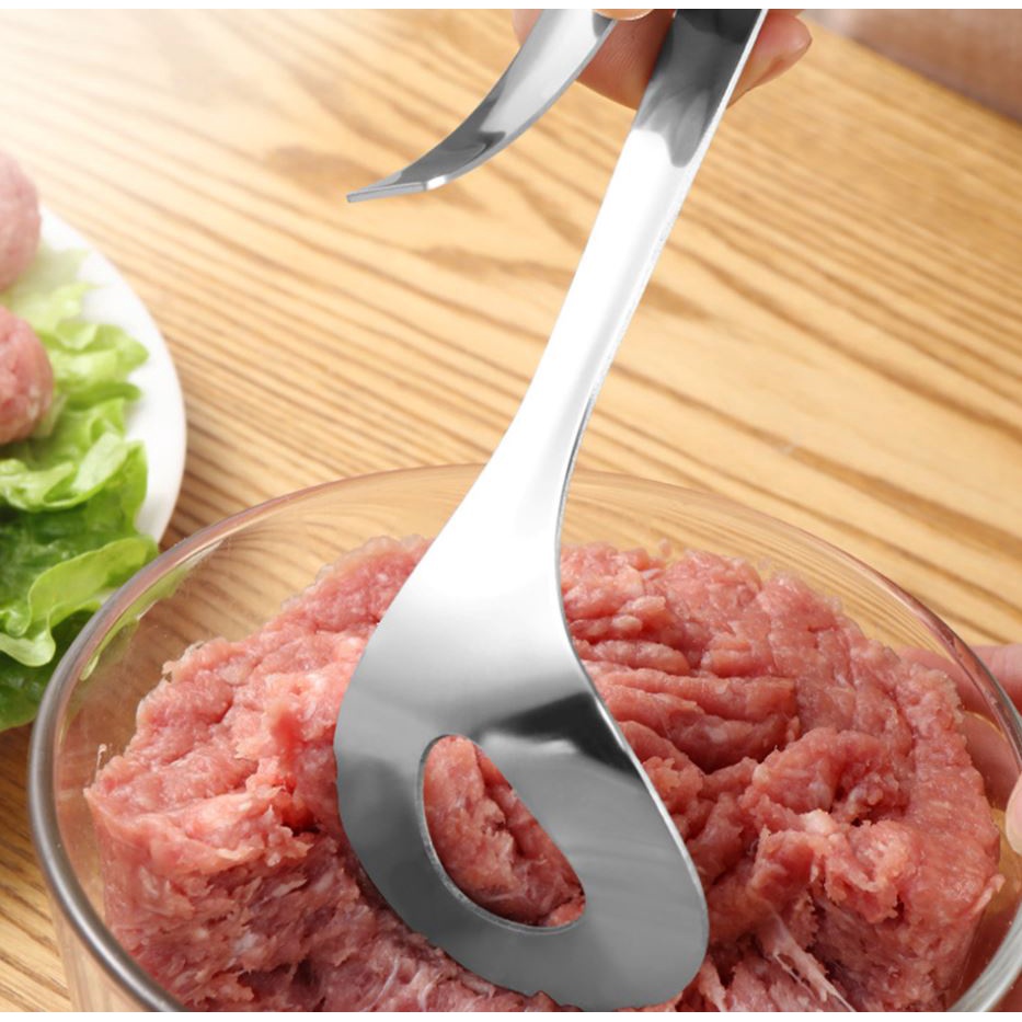 Cetakan Bakso Stainless Sendok Bakso Anti Lengket