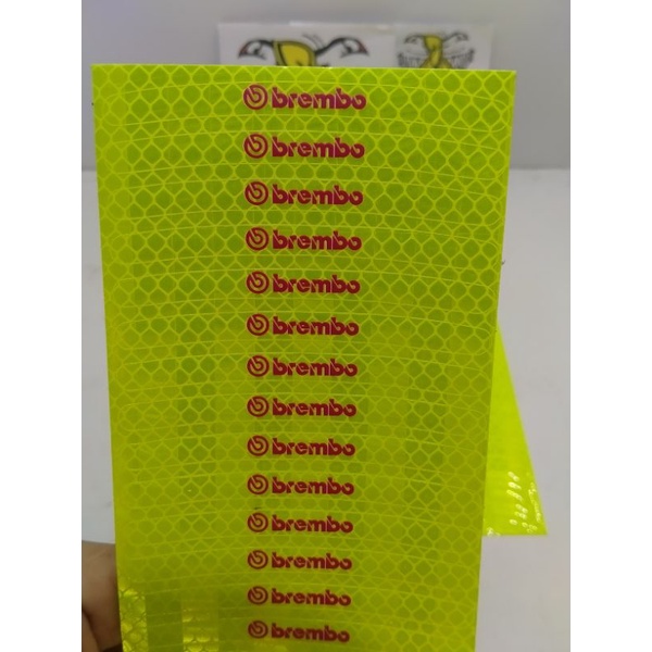 stiker velg brembo stabilo 1 empeng universal isi 20 tempelan