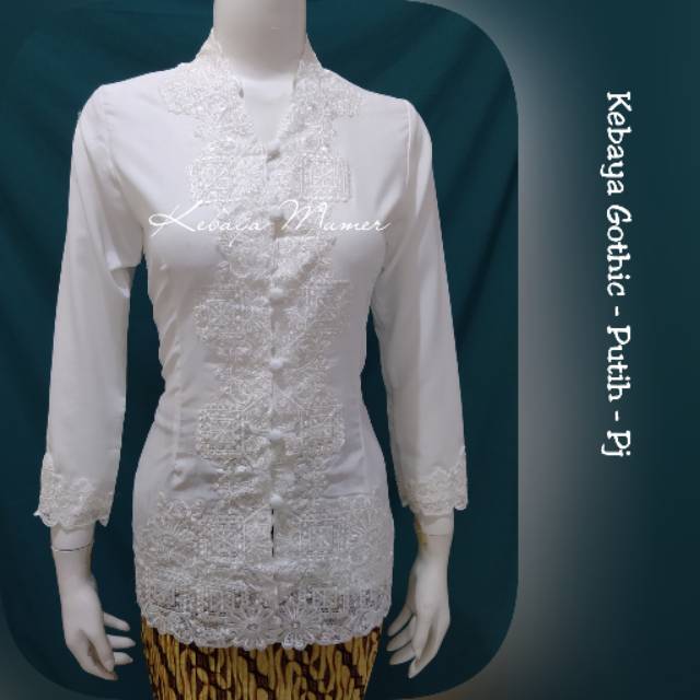 Kebaya Encim Bordir. Kebaya Encim Modern. Kebaya Encim Datar. Kebaya Bordir. Kebaya Putih. Kebaya Putih Bersih