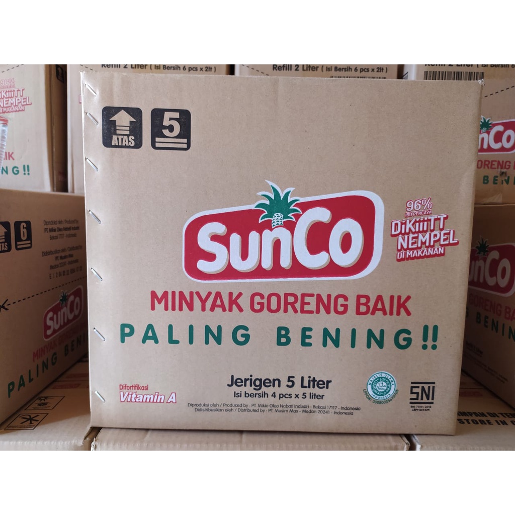 

Sunco Minyak Goreng 5liter Original Vitamin A