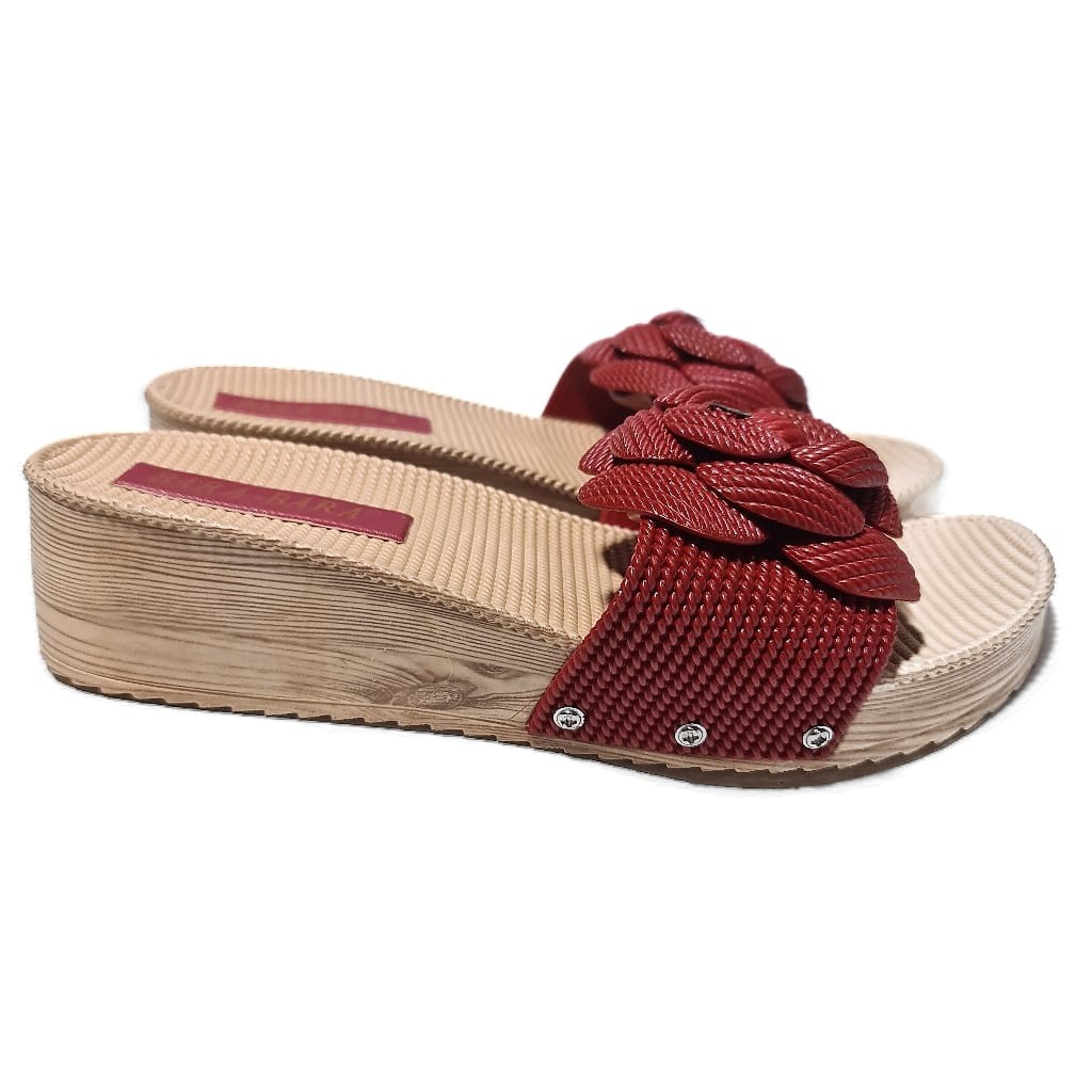 BARA BARA ORIGINAL sandal karet empuk murah wanita barabara wedges sendal selop import 1838utc