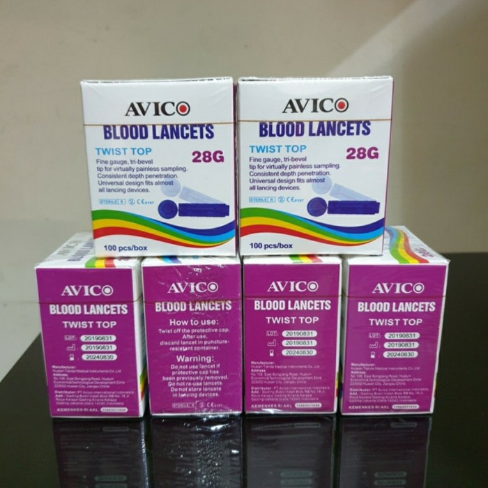 Avico Jarum Lancet Blood Easy Touch Nesco GlucoDr 28G - ISI 100 PCS