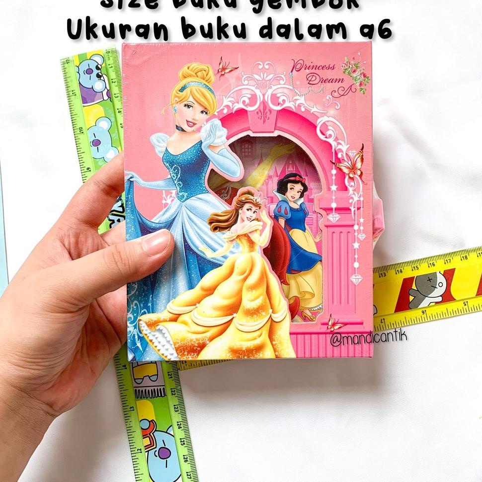 

[KODE QNVVC] Mandicantik Buku gembok a6 gambar WBB we bare bears buku diary beruang teddy READY JAKARTA COD