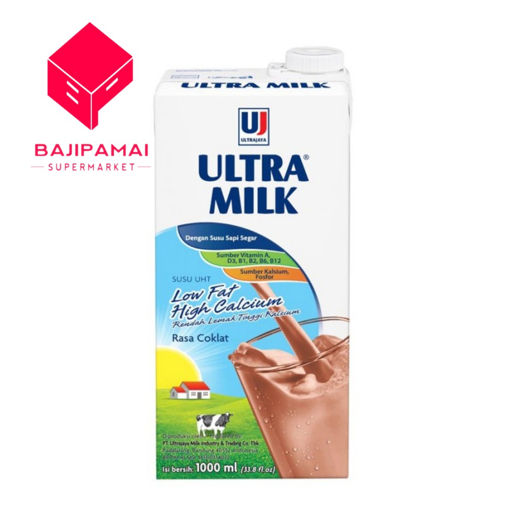 

ULTRA MILK UHT LOW FAT COKELAT 1 LT