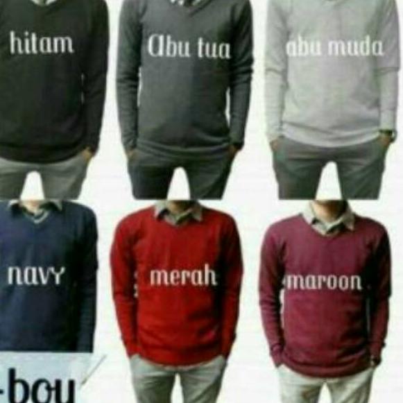 ✮ RAJUT PRIA  VNECK SWEATER RAJUT_BajuRajutPria ❉