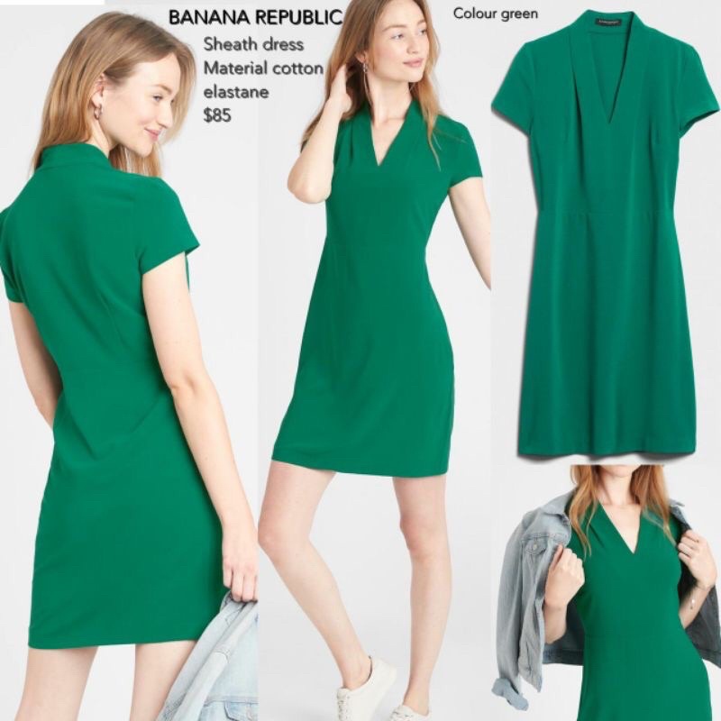 BANANA REPUBLIC SHEATH MIDI DRESS ORIGINAL