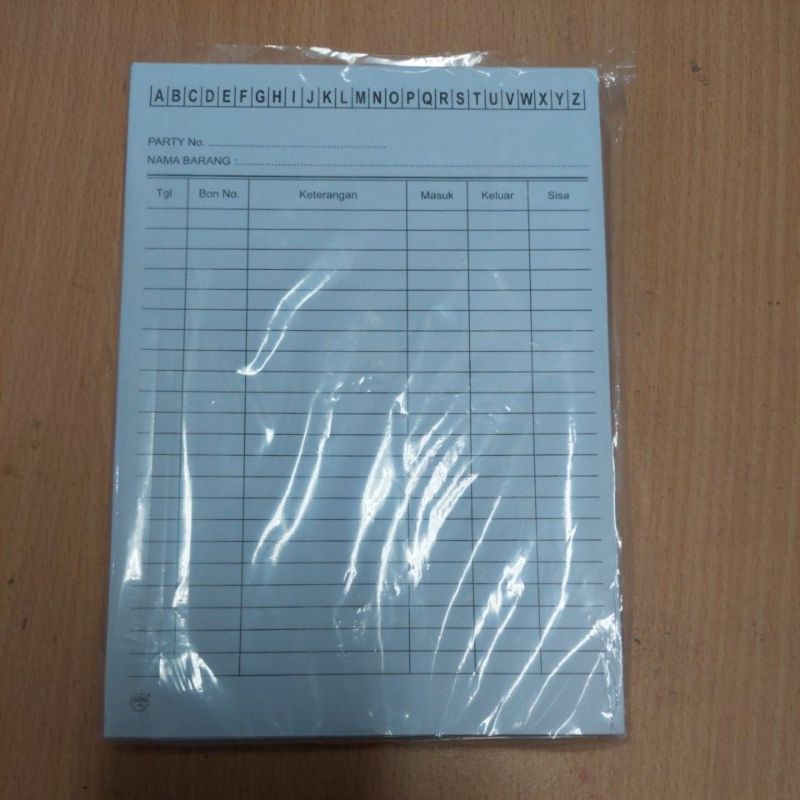 

Kartu Stok Barang Kecil Isi 100 Lembar (A5)